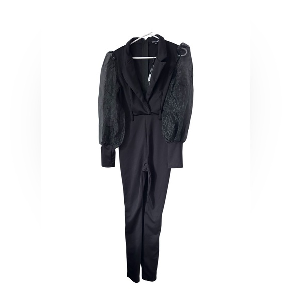 Fashion Nova Pants - Women’s New Black Jumpsuit Fashion Nova Sz Large